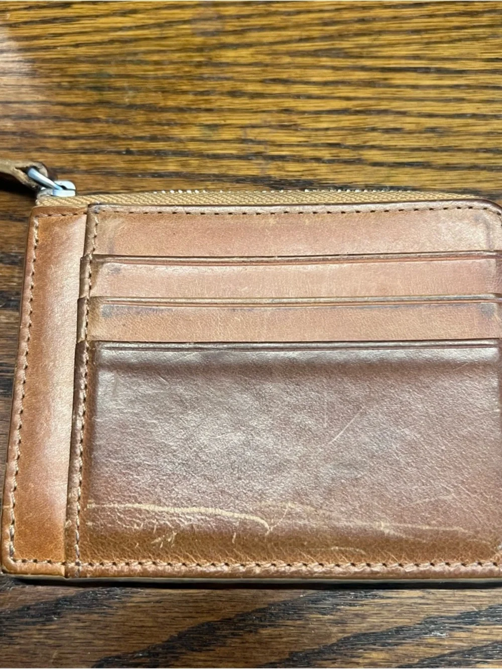 Galen Leather Zippered Wallet